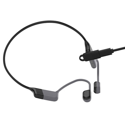 For Shokz OpenSwim Pro S710 Bone Conduction Earphone USB-C / Type-C Interface Adapter Converter(Black) by bashfashion