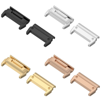 For Garmin 26mm 1 Pair Metal Head Adapter Watch Band Quick Release Connector(Black) by bashfashion