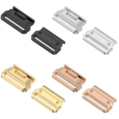 For Garmin 26mm 1 Pair Metal Medium Adapter Watch Band Quick Release Connector(Black) by bashfashion