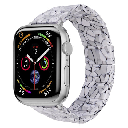 For Apple Watch 42mm / 41mm / 40mm / 38mm Stretch Rope Square Resin Watch Band(Crack) by bashfashion