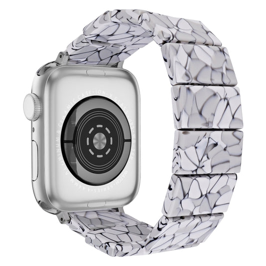 For Apple Watch 42mm / 41mm / 40mm / 38mm Stretch Rope Square Resin Watch Band(Crack) by bashfashion