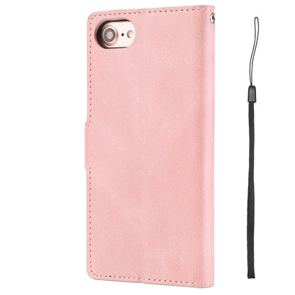 For iPhone SE 2024 Fantasy Skin-feel Calfskin Texture Leather Phone Case(Pink) by bashfashion