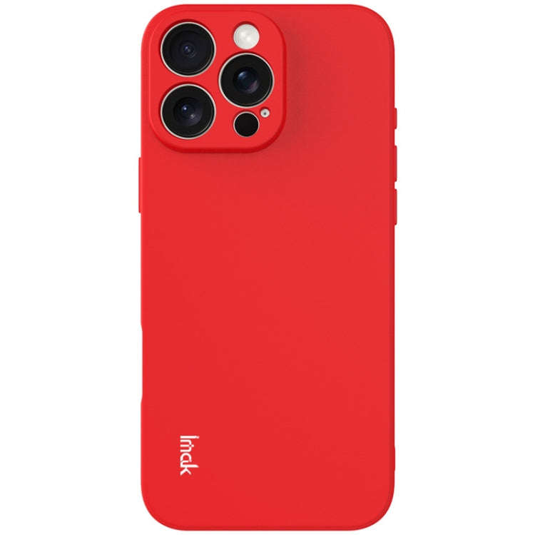 For iPhone 16 Pro Max imak UC-4 Series Straight Edge TPU Phone Case(Red) by imak