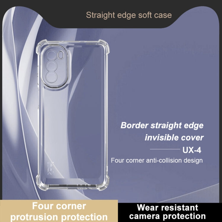 For Motorola Moto G52 4G / G82 5G IMAK UX-4 Series Four-corner Shockproof Phone Case(Transparent) by imak