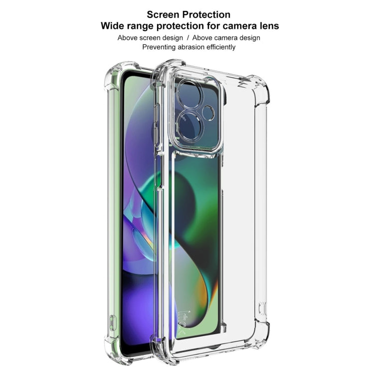 For Motorola Moto G54 5G / G64 5G IMAK UX-4 Series Four-corner Shockproof Phone Case(Transparent) by imak