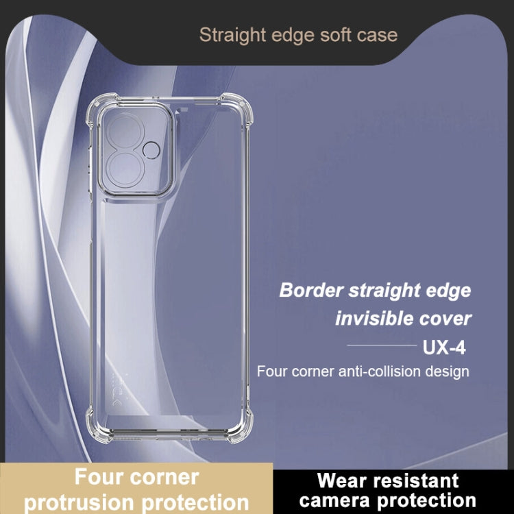 For Motorola Moto G54 5G / G64 5G IMAK UX-4 Series Four-corner Shockproof Phone Case(Transparent) by imak