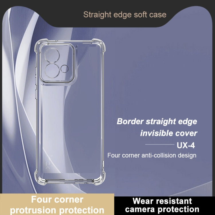 For Motorola Moto G84 5G IMAK UX-4 Series Four-corner Shockproof Phone Case(Transparent) by imak