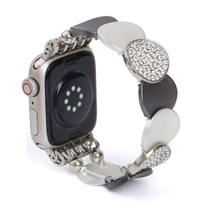 For Apple Watch 42mm / 41mm / 40mm / 38mm Alloy Chain Metal Watch Band(Silver Grey) by bashfashion
