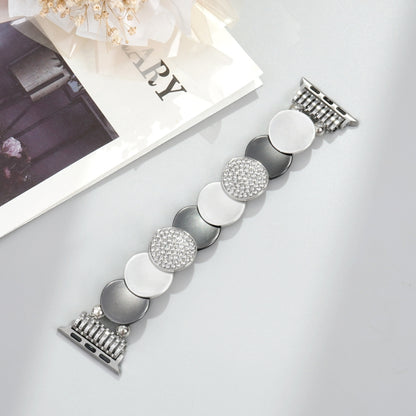 For Apple Watch 42mm / 41mm / 40mm / 38mm Alloy Chain Metal Watch Band(Silver Grey) by bashfashion