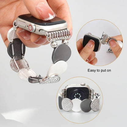 For Apple Watch 42mm / 41mm / 40mm / 38mm Alloy Chain Metal Watch Band(Silver Grey) by bashfashion