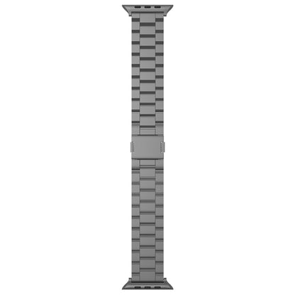For Apple Watch 46mm / 49mm / 45mm / 44mm Tri-beads Magnetic Titanium Alloy Watch Band(Grey) by bashfashion