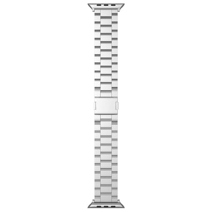 For Apple Watch 46mm / 49mm / 45mm / 44mm Tri-beads Magnetic Titanium Alloy Watch Band(Silver) by bashfashion