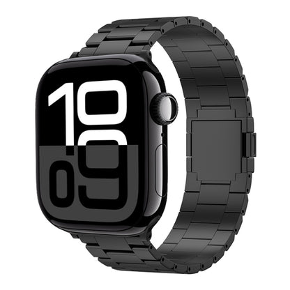 For Apple Watch 42mm / 41mm / 40mm / 38mm Tri-beads Magnetic Titanium Alloy Watch Band(Black) by bashfashion
