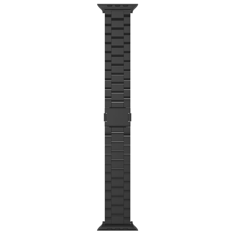 For Apple Watch 42mm / 41mm / 40mm / 38mm Tri-beads Magnetic Titanium Alloy Watch Band(Black) by bashfashion