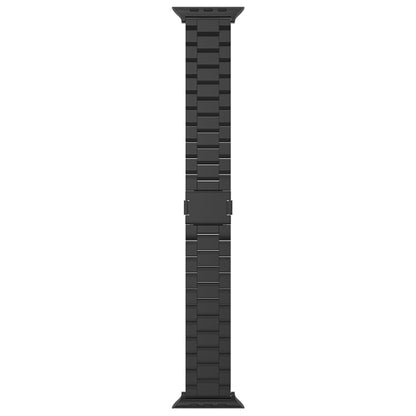 For Apple Watch 42mm / 41mm / 40mm / 38mm Tri-beads Magnetic Titanium Alloy Watch Band(Black) by bashfashion