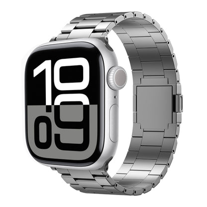 For Apple Watch 42mm / 41mm / 40mm / 38mm Tri-beads Magnetic Titanium Alloy Watch Band(Grey) by bashfashion