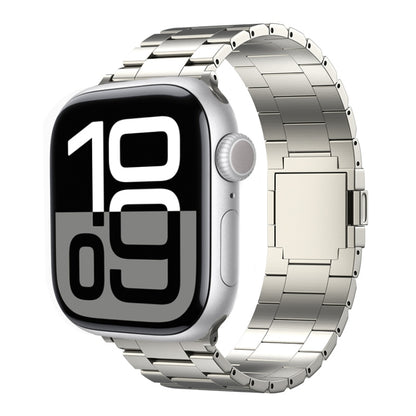 For Apple Watch 42mm / 41mm / 40mm / 38mm Tri-beads Magnetic Titanium Alloy Watch Band(Titanium) by bashfashion