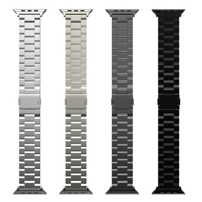 For Apple Watch 42mm / 41mm / 40mm / 38mm Tri-beads Magnetic Titanium Alloy Watch Band(Grey) by bashfashion