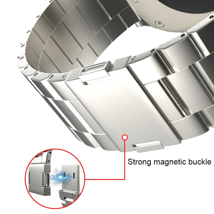 For Apple Watch 42mm / 41mm / 40mm / 38mm Tri-beads Magnetic Titanium Alloy Watch Band(Grey) by bashfashion