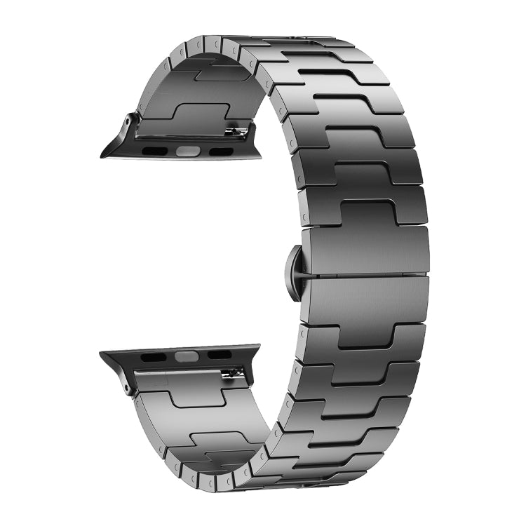 For Apple Watch 42mm / 41mm / 40mm / 38mm Side Release Stainless Steel Watch Band(Grey) by bashfashion