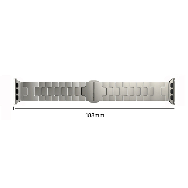 For Apple Watch 42mm / 41mm / 40mm / 38mm Side Release Stainless Steel Watch Band(Rose Gold) by bashfashion