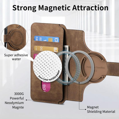 For iPhone 17 Pro Max CaseNeo MagSafe RFID Anti-theft Retro Leather Phone Case(Brown) by CaseNeo