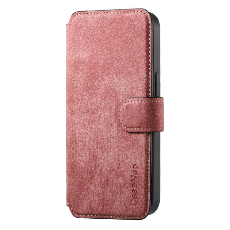 For iPhone 17 Pro CaseNeo MagSafe RFID Anti-theft Retro Leather Phone Case(Pink) by CaseNeo