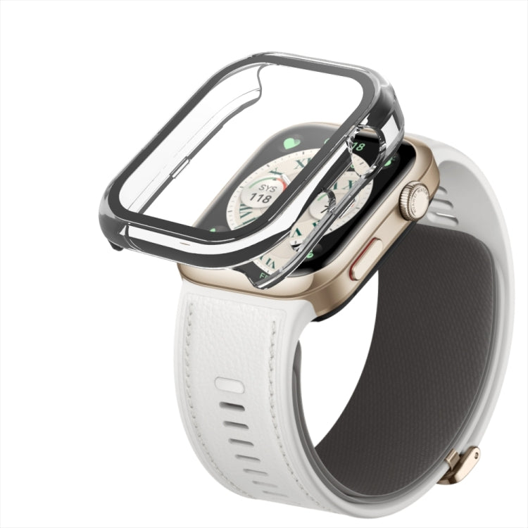 For Huawei Watch D2 Tempered Glass Film Integrated PC Watch Protective Case(Black) by bashfashion