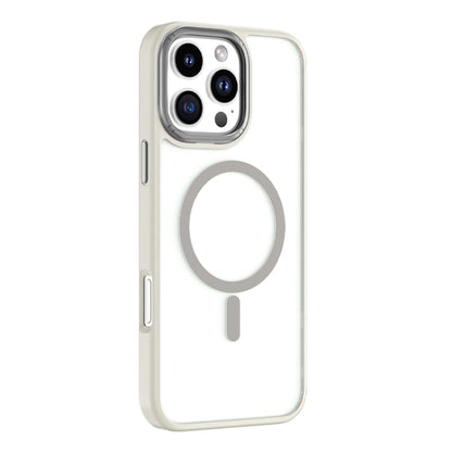 For iPhone 16 Pro Mutural Skin Feel Series Frosted MagSafe Magnetic Phone Case(Grey) by Mutural