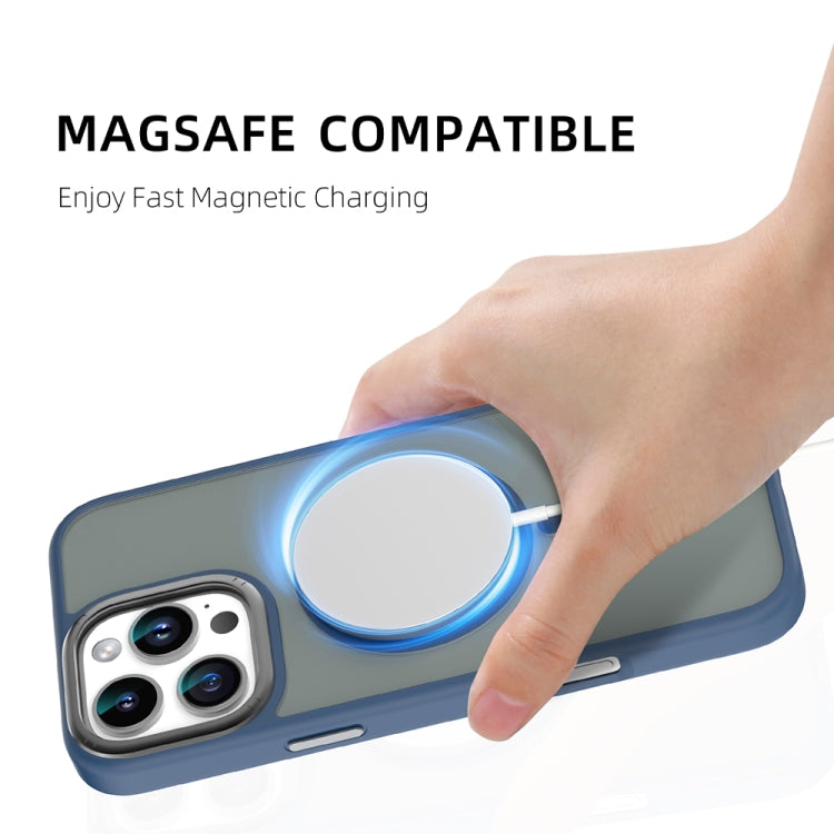 For iPhone 16 Mutural Skin Feel Series Frosted MagSafe Magnetic Phone Case(Black) by Mutural