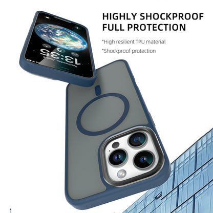 For iPhone 16 Pro Mutural Skin Feel Series Frosted MagSafe Magnetic Phone Case(Grey) by Mutural