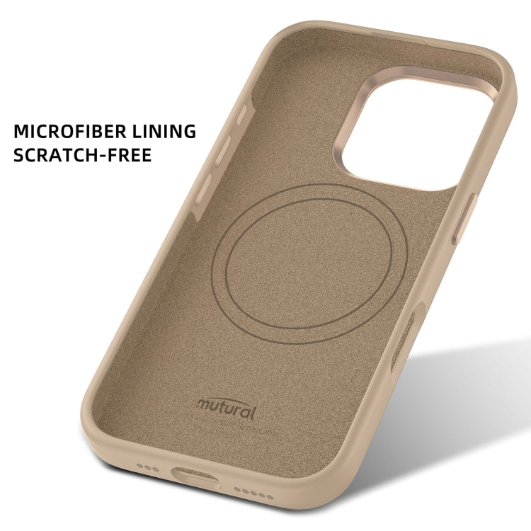 For iPhone 16 Mutural Karen Series Liquid Silicone MagSafe Magnetic Phone Case(Black) by Mutural