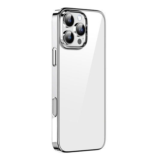 For iPhone 16 Pro Max Mutural Jiantou Series Electroplating Hybrid PC Phone Case(Silver) by Mutural