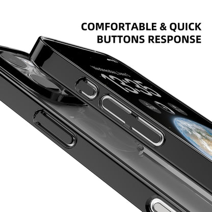 For iPhone 16 Pro Max Mutural Jiantou Series Electroplating Hybrid PC Phone Case(Silver) by Mutural