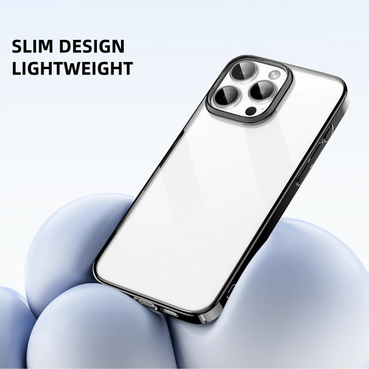 For iPhone 16 Pro Max Mutural Jiantou Series Electroplating Hybrid PC Phone Case(Dark Blue) by Mutural