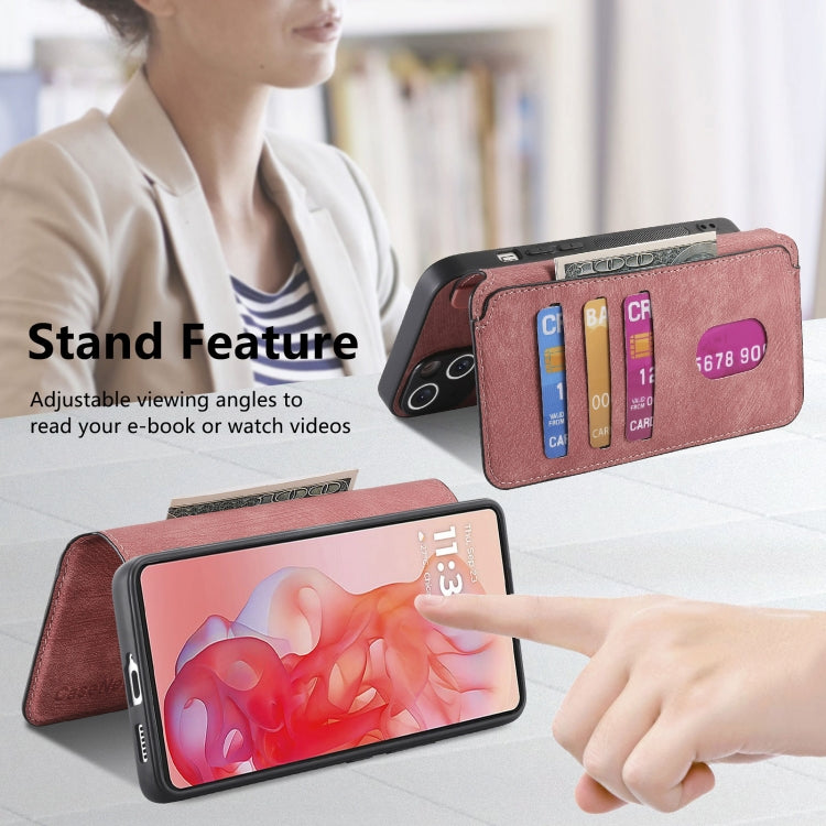 For Motorola Moto G Stylus 5G 2024 CaseNeo MagSafe RFID Anti-theft Retro Leather Phone Case(Pink) by CaseNeo