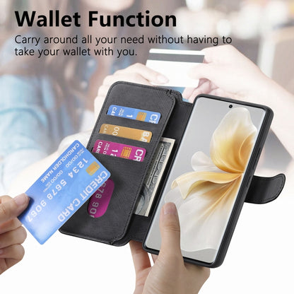 For vivo V40 Lite CaseNeo MagSafe RFID Anti-theft Retro Leather Phone Case(Black) by CaseNeo