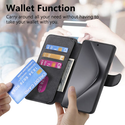 For Huawei Pura 70 CaseNeo MagSafe RFID Anti-theft Retro Leather Phone Case(Black) by CaseNeo