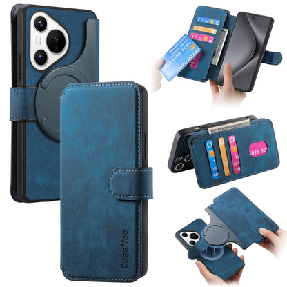 For Huawei Pura 70 CaseNeo MagSafe RFID Anti-theft Retro Leather Phone Case(Blue) by CaseNeo