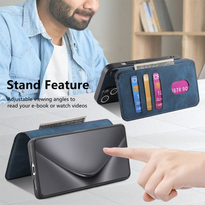 For Huawei Pura 70 CaseNeo MagSafe RFID Anti-theft Retro Leather Phone Case(Blue) by CaseNeo