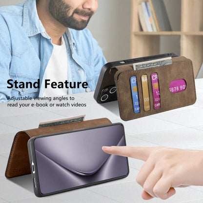 For Huawei Pura 70 Pro CaseNeo MagSafe RFID Anti-theft Retro Leather Phone Case(Brown) by CaseNeo