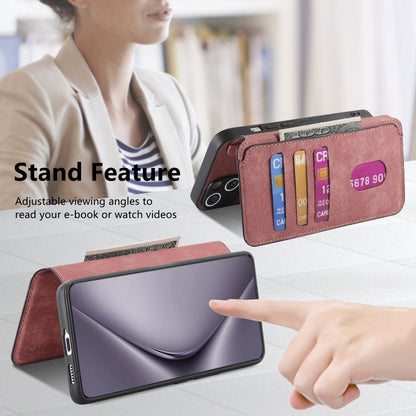 For Huawei Pura 70 Pro CaseNeo MagSafe RFID Anti-theft Retro Leather Phone Case(Pink) by CaseNeo