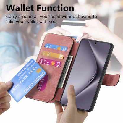 For Huawei Pura 70 Pro CaseNeo MagSafe RFID Anti-theft Retro Leather Phone Case(Pink) by CaseNeo