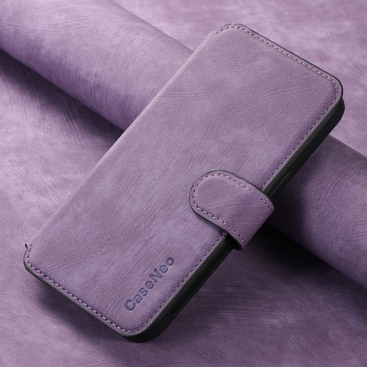 For Huawei Pura 70 Pro CaseNeo MagSafe RFID Anti-theft Retro Leather Phone Case(Purple) by CaseNeo
