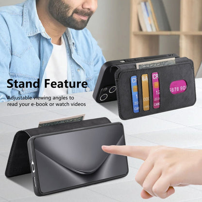 For Huawei Pura 70 Ultra CaseNeo MagSafe RFID Anti-theft Retro Leather Phone Case(Black) by CaseNeo