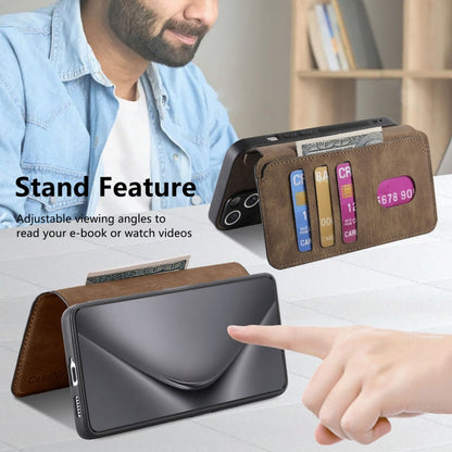 For Huawei Pura 70 Ultra CaseNeo MagSafe RFID Anti-theft Retro Leather Phone Case(Brown) by CaseNeo