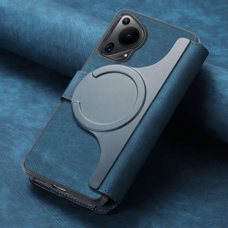 For Huawei Pura 70 Ultra CaseNeo MagSafe RFID Anti-theft Retro Leather Phone Case(Blue) by CaseNeo