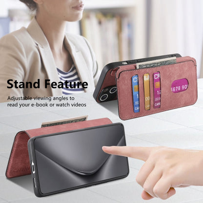 For Huawei Pura 70 Ultra CaseNeo MagSafe RFID Anti-theft Retro Leather Phone Case(Pink) by CaseNeo