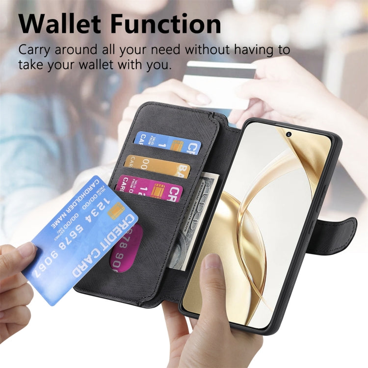 For Honor 200 CaseNeo MagSafe RFID Anti-theft Retro Leather Phone Case(Black) by CaseNeo