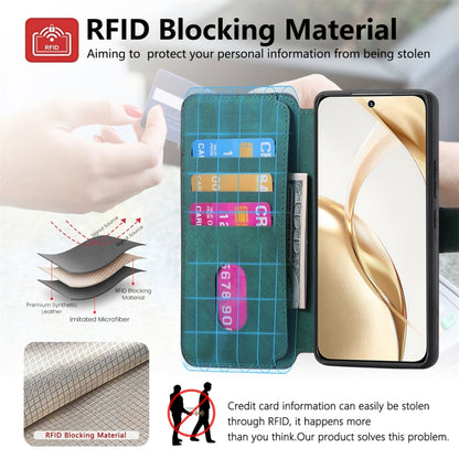 For Honor 200 CaseNeo MagSafe RFID Anti-theft Retro Leather Phone Case(Green) by CaseNeo